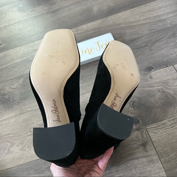 Sam Edelman Codie Black Suede Ankle Boots NWOT - Picture 5 of 7